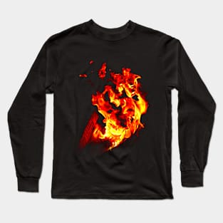 Skull Fire Long Sleeve T-Shirt